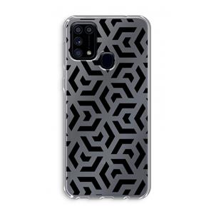 CaseCompany Crazy pattern: Samsung Galaxy M31 Transparant Hoesje