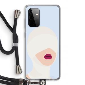 CaseCompany Incognito: Samsung Galaxy A72 5G Transparant Hoesje met koord