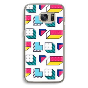 CaseCompany 8-bit N°7: Samsung Galaxy S7 Transparant Hoesje