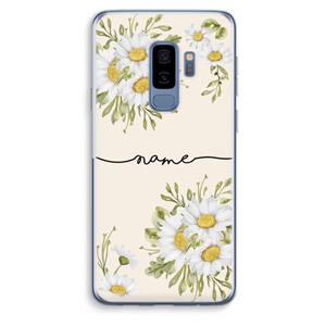 CaseCompany Daisies: Samsung Galaxy S9 Plus Transparant Hoesje