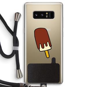 CaseCompany Frisco: Samsung Galaxy Note 8 Transparant Hoesje met koord
