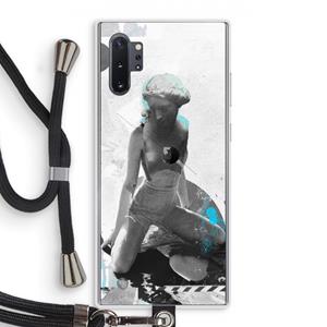 CaseCompany I will not feel a thing: Samsung Galaxy Note 10 Plus Transparant Hoesje met koord
