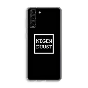 CaseCompany Negenduust black: Samsung Galaxy S21 Plus Transparant Hoesje