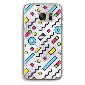 CaseCompany 8-bit N°8: Samsung Galaxy S7 Transparant Hoesje
