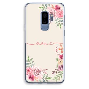 CaseCompany Rozen: Samsung Galaxy S9 Plus Transparant Hoesje