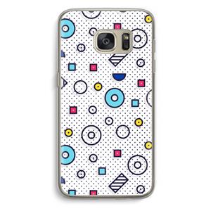 CaseCompany 8-bit N°9: Samsung Galaxy S7 Transparant Hoesje