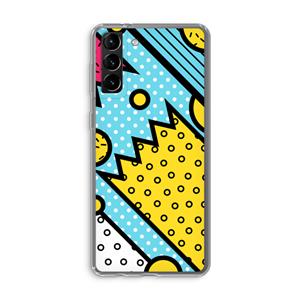 CaseCompany Pop Art #1: Samsung Galaxy S21 Plus Transparant Hoesje