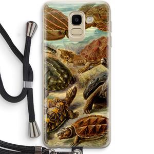 CaseCompany Haeckel Chelonia: Samsung Galaxy J6 (2018) Transparant Hoesje met koord