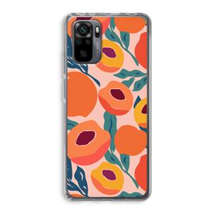 CaseCompany Perzik: Xiaomi Redmi Note 10 Pro Transparant Hoesje