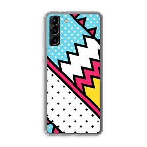 CaseCompany Pop Art #2: Samsung Galaxy S21 Plus Transparant Hoesje