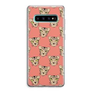 CaseCompany Tijger: Samsung Galaxy S10 Plus Transparant Hoesje