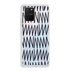 CaseCompany Marrakech Zigzag: Samsung Galaxy S10 Lite Transparant Hoesje