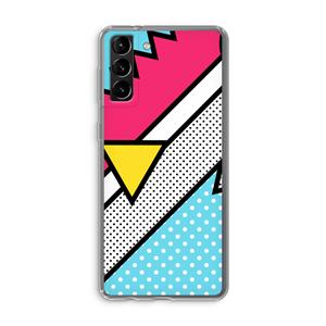 CaseCompany Pop Art #3: Samsung Galaxy S21 Plus Transparant Hoesje