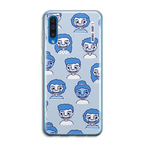 CaseCompany Gezichtjes: Samsung Galaxy A50 Transparant Hoesje