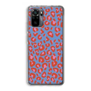 CaseCompany Leopard blue: Xiaomi Redmi Note 10 Pro Transparant Hoesje