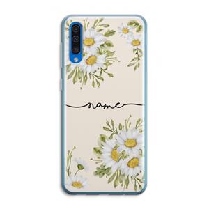 CaseCompany Daisies: Samsung Galaxy A50 Transparant Hoesje