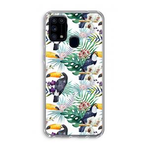 CaseCompany Tukans: Samsung Galaxy M31 Transparant Hoesje