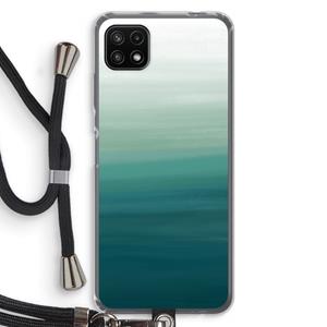 CaseCompany Ocean: Samsung Galaxy A22 5G Transparant Hoesje met koord