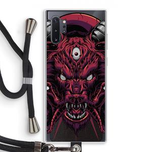 CaseCompany Hell Hound and Serpents: Samsung Galaxy Note 10 Plus Transparant Hoesje met koord