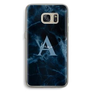 CaseCompany Midnight Marble: Samsung Galaxy S7 Transparant Hoesje