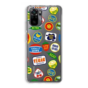 CaseCompany Fruitsticker: Xiaomi Redmi Note 10 Pro Transparant Hoesje