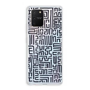 CaseCompany Moroccan Print: Samsung Galaxy S10 Lite Transparant Hoesje