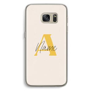 CaseCompany Amber Script: Samsung Galaxy S7 Transparant Hoesje