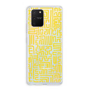 CaseCompany Majorelle Blue Print: Samsung Galaxy S10 Lite Transparant Hoesje