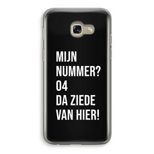 CaseCompany Da ziede van hier - Zwart: Samsung Galaxy A5 (2017) Transparant Hoesje