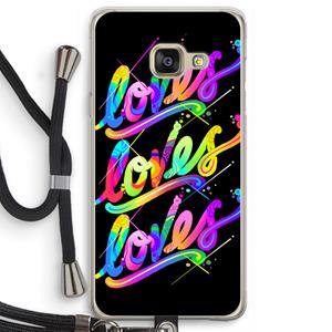 CaseCompany Loves: Samsung Galaxy A3 (2016) Transparant Hoesje met koord