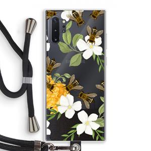 CaseCompany No flowers without bees: Samsung Galaxy Note 10 Plus Transparant Hoesje met koord