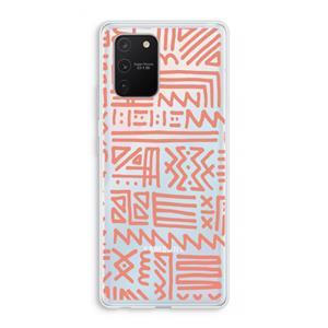 CaseCompany Marrakech Pink: Samsung Galaxy S10 Lite Transparant Hoesje