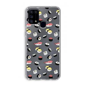 CaseCompany Sushi time: Samsung Galaxy M31 Transparant Hoesje