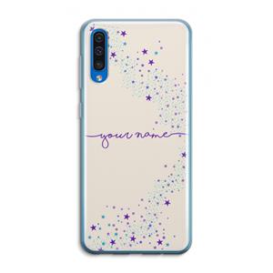 CaseCompany Sterren: Samsung Galaxy A50 Transparant Hoesje