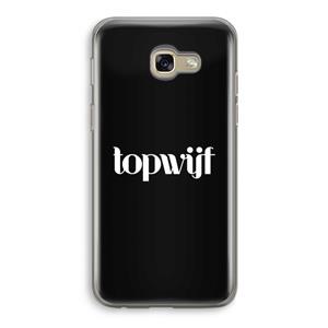 CaseCompany Topwijf Zwart: Samsung Galaxy A5 (2017) Transparant Hoesje