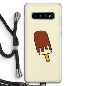 CaseCompany Frisco: Samsung Galaxy S10 Plus Transparant Hoesje met koord