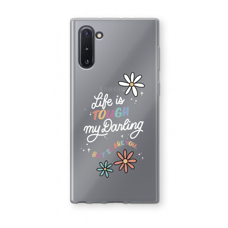 CaseCompany Tough Life: Samsung Galaxy Note 10 Transparant Hoesje