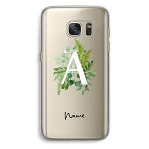 CaseCompany Green Brush: Samsung Galaxy S7 Transparant Hoesje