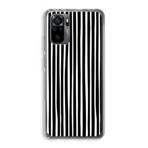 CaseCompany Stripes: Xiaomi Redmi Note 10 Pro Transparant Hoesje
