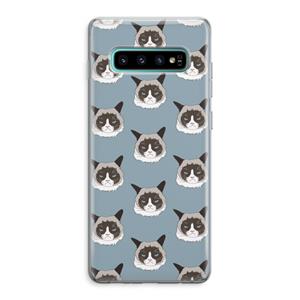 CaseCompany It's a Purrr Case: Samsung Galaxy S10 Plus Transparant Hoesje
