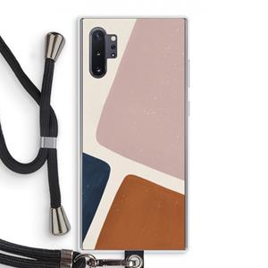 CaseCompany Geo #2: Samsung Galaxy Note 10 Plus Transparant Hoesje met koord