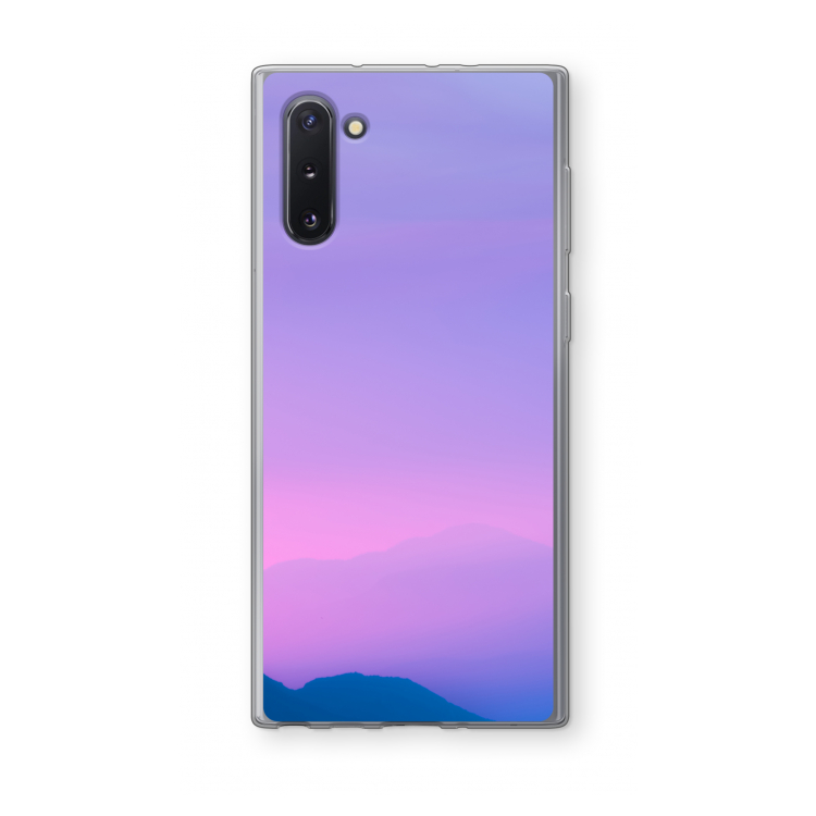 CaseCompany Sunset pastel: Samsung Galaxy Note 10 Transparant Hoesje