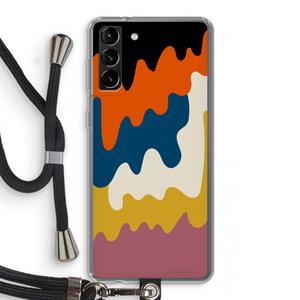 CaseCompany Baar A: Samsung Galaxy S21 Plus Transparant Hoesje met koord