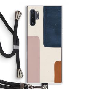 CaseCompany Geo #5: Samsung Galaxy Note 10 Plus Transparant Hoesje met koord