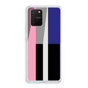 CaseCompany Gestalte 4: Samsung Galaxy S10 Lite Transparant Hoesje