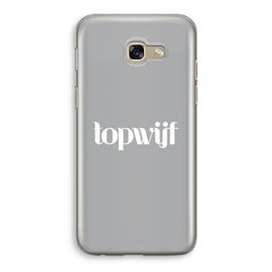 CaseCompany Topwijf Grijs Wit: Samsung Galaxy A5 (2017) Transparant Hoesje