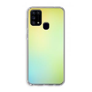 CaseCompany Minty mist pastel: Samsung Galaxy M31 Transparant Hoesje