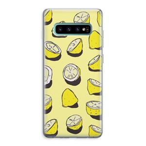 CaseCompany When Life Gives You Lemons...: Samsung Galaxy S10 Plus Transparant Hoesje