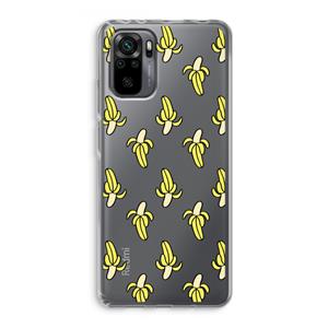 CaseCompany Bananas: Xiaomi Redmi Note 10 Pro Transparant Hoesje