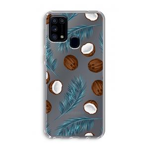 CaseCompany Kokosnoot roze: Samsung Galaxy M31 Transparant Hoesje